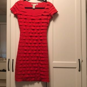 Max studio red bodycon dress